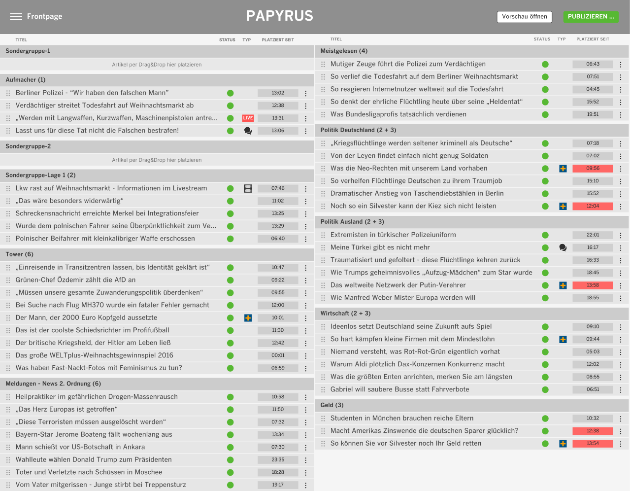 Screenshot Papyrus